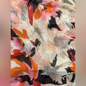 💎L.K. Bennett London “Estelle” Pastel Peach Designer Scarf Excellent Condition👸